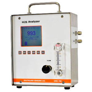 Analisador de sulfeto de hidrogênio PPM portátil com registro de dados e sistema de amostra